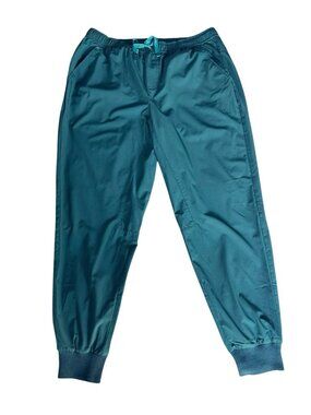 FIGS Men's Sz L Short Tansen Caribbean Blue Jogger Scrub Pants Technical Coll